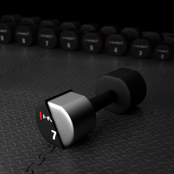 HPT07 2 x 7 KG HANTLE POLIURETANOWE TPU HMS