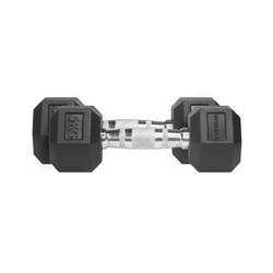 Hantle THORN FIT Hex Rubber Dumbbell 2x5 kg
