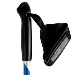 Kije nordic walking 105-135 cm srebrno-niebieskie Spokey MEADOW