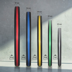 TOG05 2 x 5 KG TALERZ OLIMPIJSKI OGUMOWANY 2 x 5 KG HMS