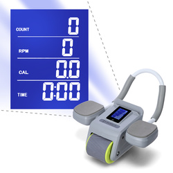 KA08 GRAY KÓŁKO ABS AUTOMATYCZNE KOŁO DO ĆWICZEŃ MIĘŚNI BRZUCHA Z PODPARCIEM