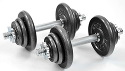 Hantle żeliwne 2x10 kg Profit Hammertone w walizce DK 4135