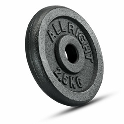 OBCIĄŻENIE ALLRIGHT CZARNE 2,50KG