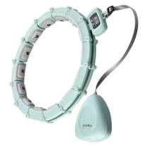 HULA HOP  HHM14  GREEN Z MAGNESAMI I OBCIĄŻNIKIEM + LICZNIK HMS