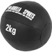 Piłka lekarska czarna 2 kg ze skóry syntetycznej