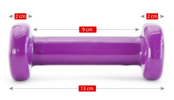 Zestaw hantli winylowych 2 x 0,5 kg