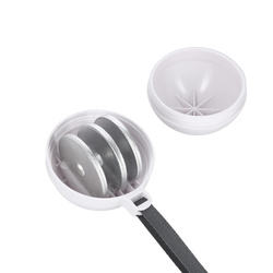 ZESTAW HULA HOP MAGNETYCZNY WHITE HHM16 Z LICZNIKIEM HMS + PAS BR163 BLACK PLUS SIZE