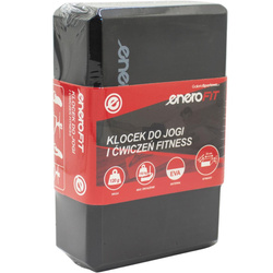 BLOK KOSTKA DO ĆWICZEŃ JOGI CZARNA ENERO FIT