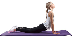 Duża Mata do Jogi Deluxe Fioletowa