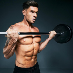 Gryf długi prosty 30mm 200cm z zaciskiem gwiazdowym chromowany