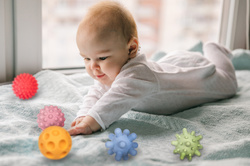 Piłeczki sensoryczne pastelowe 5 SZT TULLO REF 801 bez dziurki 