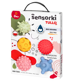 Piłeczki sensoryczne pastelowe 5 SZT TULLO REF 801 bez dziurki 