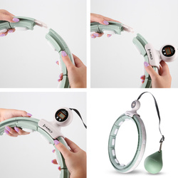  Hula  Hop  HHM15  GREEN z magnesem i obciążnikiem + licznik hms