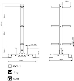 Stojak na obciążenie MS-S103 2.0 - Marbo Sport
