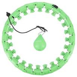 HHW01 HULA HOP GREEN Z WYPUSTKAMI I OBCIĄŻNIKIEM HMS