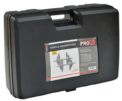 Hantle żeliwne 2x10 kg Profit Hammertone w walizce DK 4135