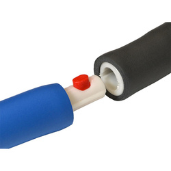 Hula hop z masażem neoprenowy 95cm Eb fit niebiesko-szary