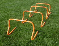 Mini płotek treningowy 30 cm| fluorescencyjny żółty | PVC | – Legend Sport