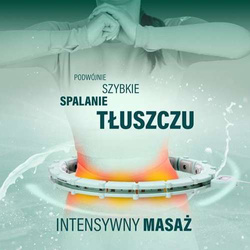 HULA HOP  HHM14  GREEN Z MAGNESAMI I OBCIĄŻNIKIEM + LICZNIK HMS