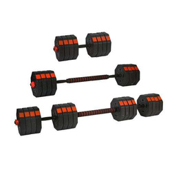 Regulowane hantle treningowe 2x20kg z funkcją sztangi Eb Fit