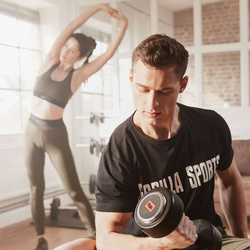 Ławka prosta regulowana biała