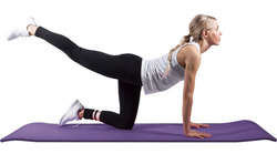 Duża Mata do Jogi Deluxe Fioletowa