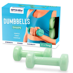 Zestaw hantli winylowych Spokey SHAPE 2x 1 kg