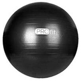 Piłka gimnastyczna Profit 45 cm czarna z pompką DK 2102