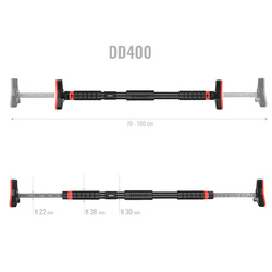 Drążek rozporowy z poziomicą DD400 65-100 CM HMS