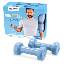 Zestaw hantli winylowych Spokey SHAPE 2x 1,5 kg