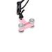 ZESTAW HULA HOP HHW02 LIGHT PINK Z WYPUSTKAMI I OBCIĄŻNIKIEM HMS + PAS BR163 BLACK