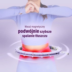 HULA HOP HHM14 VIOLET Z MAGNESAMI I OBCIĄŻNIKIEM + LICZNIK HMS