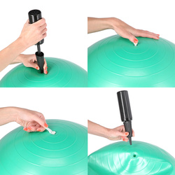 YB01N 75CM BLACK PIŁKA GIMNASTYCZNA HMS