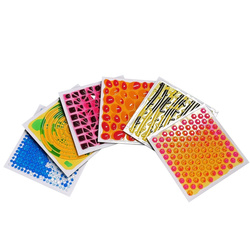 Ścieżka sensoryczna - sensoryczne płytki z cieczą fakturowe 30 cm 6 szt