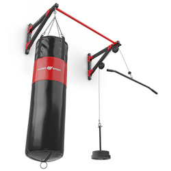 Drążek wielofunkcyjny z wyciągiem i mocowaniem na worek bokserski 3w1 MH-D204 - Marbo Sport