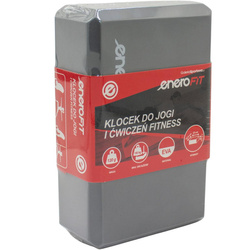 BLOK KOSTKA DO ĆWICZEŃ JOGA PILATES FITNESS SZARY ENERO FIT