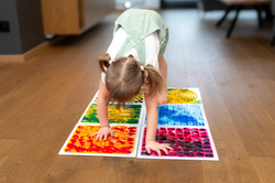 Ścieżka sensoryczna - sensoryczne płytki z cieczą fakturowe 30 cm 6 szt