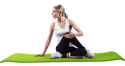 Duża Mata do Jogi Deluxe Limonka