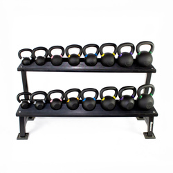 Zestaw Hantel THORN FIT CC 2.0 Color coded Kettlebell 4kg-24 kg [pair] + Stojak na kettle THORN FIT Kettlebell Rack