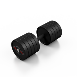 Hantla stalowa gumowana 35 kg czarny mat - Marbo Sport