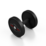 Hantla stalowa gumowana 7,5 kg czarny mat - Marbo Sport