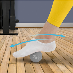 Piłka do masażu Lacrosse Massage Ball szara 4fizjo 