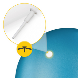 Piłka do pilatesu i rehabilitacji 22 cm niebieska 4fizjo