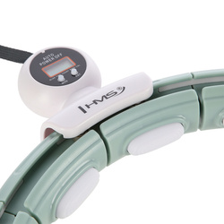  Hula  Hop  HHM15  GREEN z magnesem i obciążnikiem + licznik hms