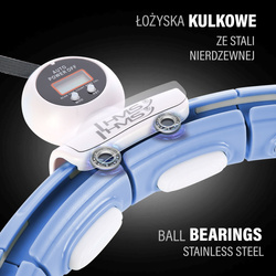  Hula  Hop  HHM15  BLUE z magnesem i obciążnikiem + licznik hms