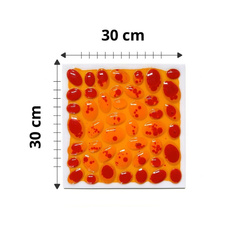 Ścieżka sensoryczna - sensoryczne płytki z cieczą fakturowe 30 cm 6 szt
