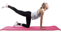 Duża Mata do Jogi Deluxe Fuksja