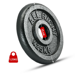 OBCIĄŻENIE ALLRIGHT CZARNE 1,25KG