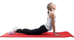 Mata do jogi czerwona 190 x 100 x 1,5 cm