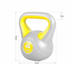 Kettlebell Winylowe kontrast 4kg